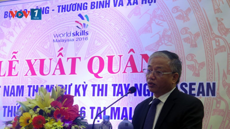 Bộ Lao động, Thương binh và Xã hội tổ chức lễ xuất quân đoàn Việt Nam tham dự kỳ thi tay nghề ASEAN lần thứ 11 tại Malaysia (Thời sự chiều 18/9/2016)