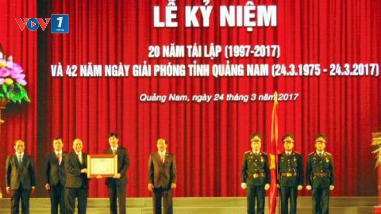 Thủ tướng Nguyễn Xuân Phúc dự Lễ kỷ niệm 20 năm tái lập tỉnh và 42 năm ngày giải phóng tỉnh Quảng Nam. (Thời sự đêm 24/3/2017)