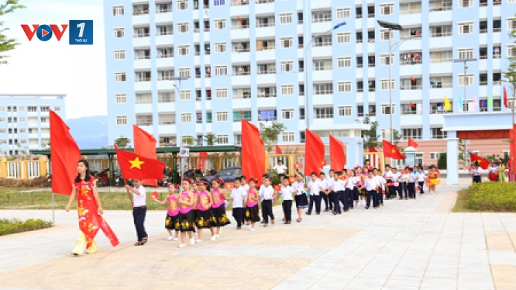 Công tác chuẩn bị năm học mới cho con em cán bộ chiến sỹ Trường Sa tại trường Tiểu học và Trung học Cơ sở Căn cứ Cam Ranh, tỉnh Khánh Hòa (4/9/2017)