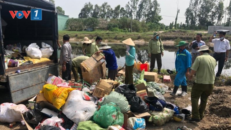 Đồng Tháp tổ chức tiêu hủy tang vật vi phạm hành chính trên 650 triệu đồng (16/5/2019)