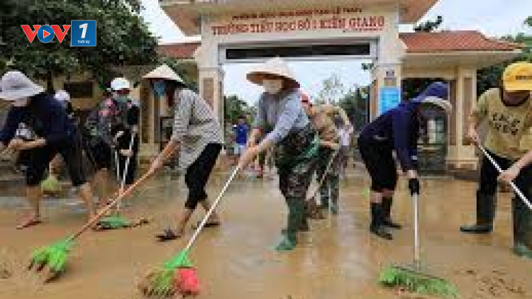 Miền Trung  khẩn trương khắc phục hậu quả bão số 9 (29/10/2020)