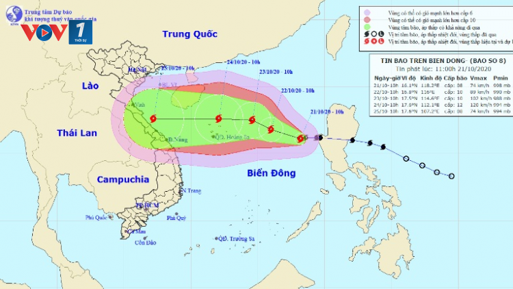 THỜI SỰ 18H CHIỀU 21/10/2020: Bão số 8 đang hướng vào khu vực miền Trung và tiếp tục tăng cấp.