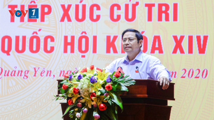 Trưởng Ban Tổ chức Trung ương Phạm Minh Chính tiếp xúc cử tri Quảng Ninh (22/11/2020)