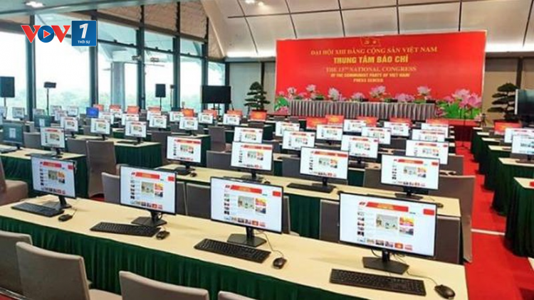 Tác nghiệp báo chí tại Đại hội XIII: An toàn và thuận tiện (22/01/2021)