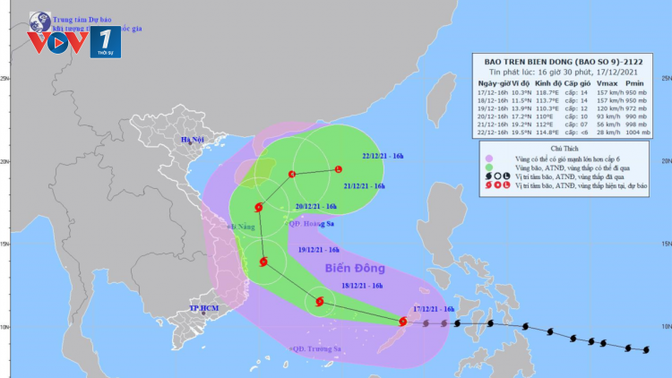 THỜI SỰ 21H30 ĐÊM 17/12/2021: Bão RAI với cường độ rất mạnh đã vào Biển Đông thành cơn bão số 9
CHƯA CÓ BĂNG