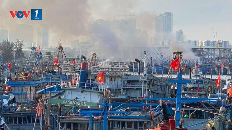 Đà Nẵng: tăng cường phòng chống cháy nổ tại nơi neo đậu tàu thuyền (04+05/03/2021)