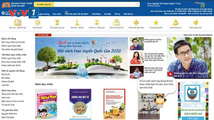 Hơn 100.000 bản sách tại Hội sách trực tuyến Quốc gia (16/04/2021)