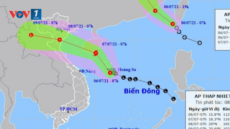 THỜI SỰ 18H CHIỀU 06/07/2021: Xuất hiện 2 áp thấp nhiệt đới trên Biển Đông