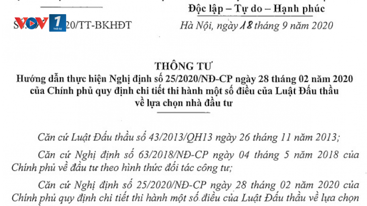 Gỡ vướng “rào cản” kinh doanh bất động sản - Vướng mắc từ Thông tư 06 về lựa chọn nhà đầu tư (09/08/2021)