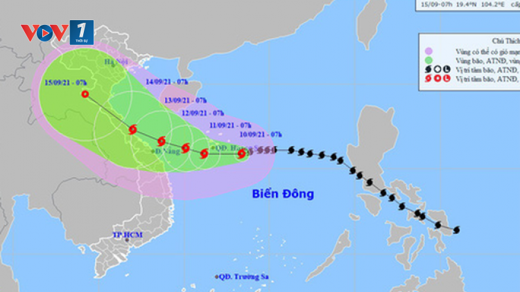 THỜI SỰ 12H TRƯA 10/09/2021: Dự báo bão số 5 mạnh lên, hướng đến vùng biển từ Quảng Trị đến Quảng Ngãi