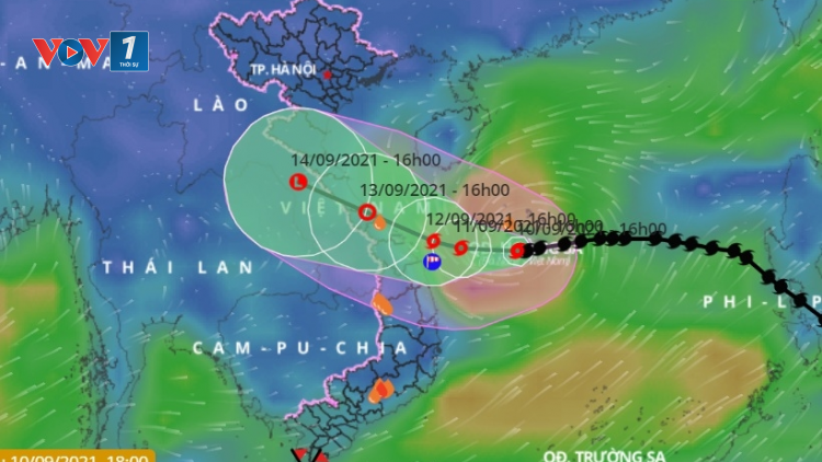 THỜI SỰ 18H CHIỀU 10/09/2021: Bão số 5 giật cấp 12 còn cách bờ biển Quảng Trị, Quảng Nam khoảng 380km