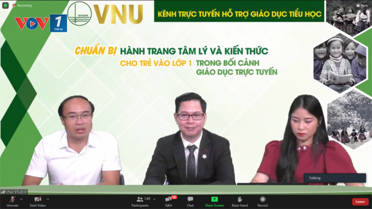 Chuẩn bị hành trang cho trẻ vào lớp 1 trong bối cảnh học trực tuyến (03/09/2021)