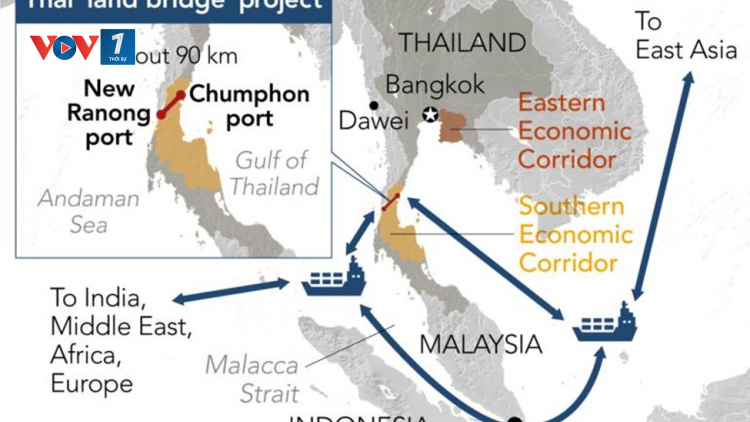 Diện mạo “siêu cầu cạn” trong tương lai của Thái Lan, thay thế eo biển Malacca (16/11/2023)