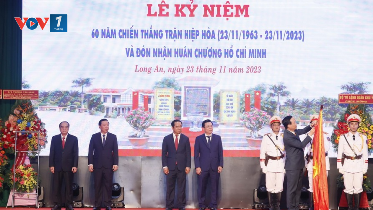 THỜI SỰ 12H TRƯA 23/11/2023: Chủ tịch nước Võ Văn Thưởng dự lễ kỷ niệm 60 năm chiến thắng trận Hiệp Hòa, Long An