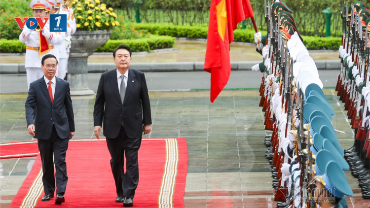 THỜI SỰ 12H TRƯA 23/6/2023: Chủ tịch nước Võ Văn Thưởng chủ trì lễ đón trọng thể Tổng thống Đại Hàn Dân Quốc Yoon Suk Yeol thăm cấp Nhà nước tới Việt Nam.