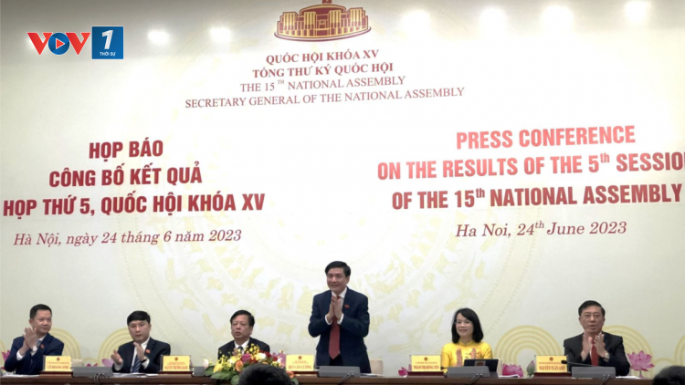 THỜI SỰ 18H CHIỀU 24/6/2023: Chiều nay, kỳ họp thứ 5, Quốc hội khóa 15 bế mạc.
