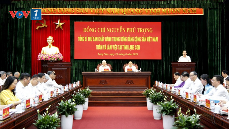 THỜI SỰ 18H CHIỀU 25/8/2023: Chủ trì buổi làm việc với Ban Chấp hành Đảng bộ tỉnh Lạng Sơn, Tổng bí thư Nguyễn Phú Trọng lưu ý: Tỉnh cần coi trọng việc liên kết vùng để tạo động lực cho phát triển