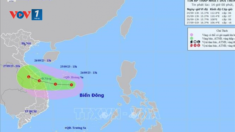 THỜI SỰ 21H30 ĐÊM 24/9/2023: Các tỉnh, thành phố Trung Bộ, Tây Nguyên và Nam Bộ chủ động ứng phó với áp thấp nhiệt đới và mưa lớn.