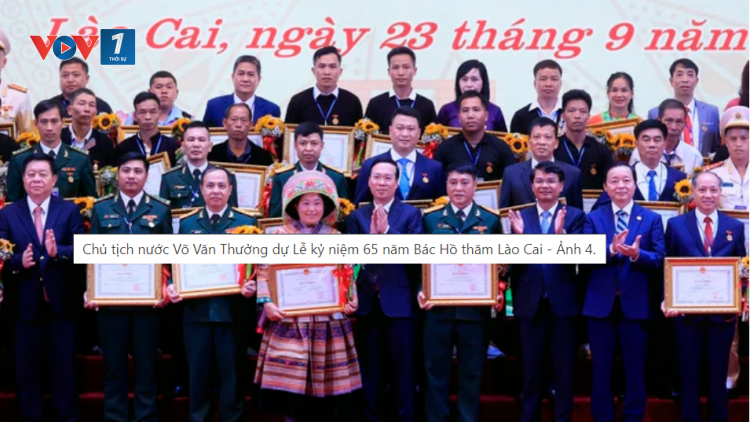 THỜI SỰ 12H TRƯA 23/9/2023: Chủ tịch nước Võ Văn Thưởng dự lễ kỷ niệm 65 năm ngày Chủ tịch Hồ Chí Minh về thăm  Lào Cai.