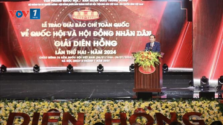 THỜI SỰ 21H30 ĐÊM 05/01/2024: Lễ trao giải Báo chí toàn quốc về QH và HĐND-giải “Diên Hồng” lần thứ hai