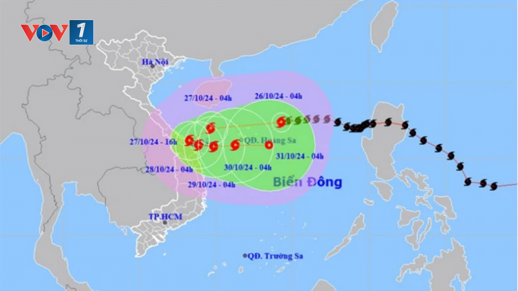 THỜI SỰ 18H CHIỀU 26/10/2024: Bão số 6 mạnh lên giật cấp 15. Dự báo, từ chiều tối và đêm nay đến đêm ngày 28/10, ở khu vực Quảng Bình đến Quảng Ngãi có mưa rất to với tổng lượng mưa phổ biến từ 300-500mm, cục bộ có nơi trên 700mm