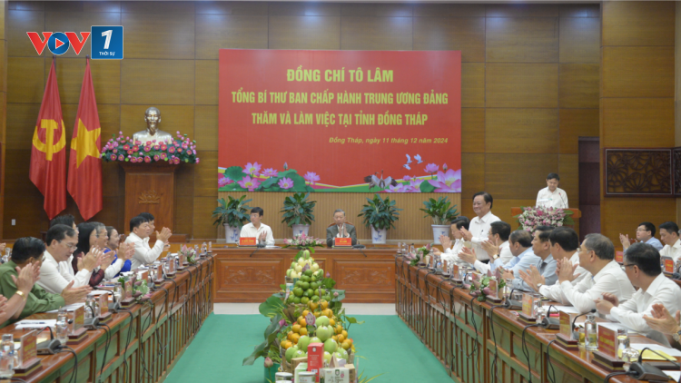 Tổng Bí thư Tô Lâm: Đưa kinh tế Đồng Tháp tiến lên những nấc cao hơn của chuỗi giá trị (11/12/2024)
