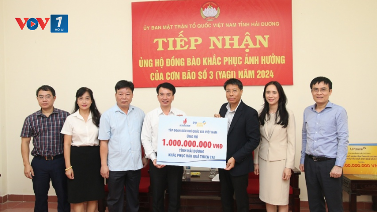 Petrovietnam hỗ trợ người dân tỉnh Hải Dương khắc phục thiệt hại bão lũ