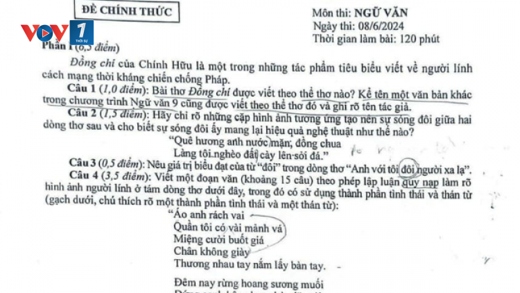 THỜI SỰ 12H TRƯA 09/06/2024: Sở Giáo dục và đào tạo thành phố Hà Nội khẳng định, không lộ đề Ngữ văn trong Kỳ thi tuyển sinh vào lớp 10