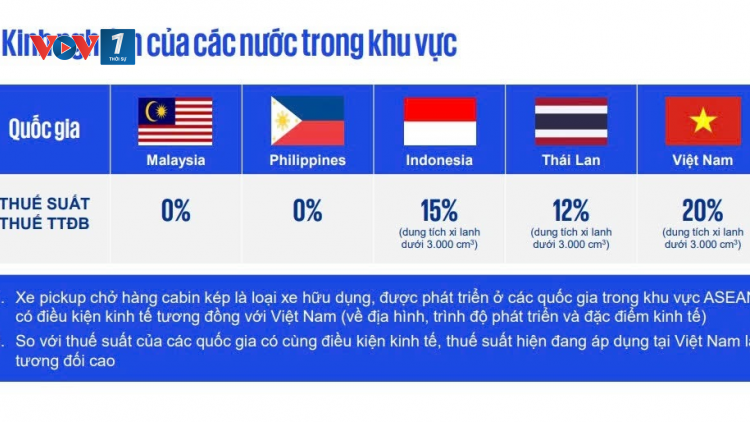 Sửa đổi thuế Tiêu thụ đặc biệt đối với xe bán tải: Lợi ích và tác động từ chính sách (23/08/2024)