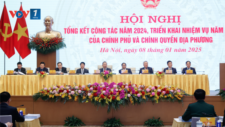 THỜI SỰ 12H TRƯA 8/1/2025: Tổng Bí thư Tô Lâm, CTN Lương Cường, Thủ tướng Phạm Minh Chính và Chủ tịch Quốc hội Trần Thanh Mẫn chỉ đạo Hội nghị Chính phủ với chính quyền các địa phương triển khai nhiệm vụ năm 2025.