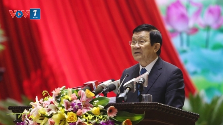 Chủ tịch nước Trương Tấn Sang dự Hội nghị triển khai công tác ngành Tòa án. (15/01/2016)