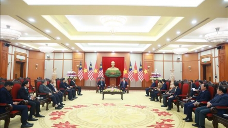 Tổng Bí thư Tô Lâm tiếp Thủ tướng Malaysia Anwar Ibrahim
