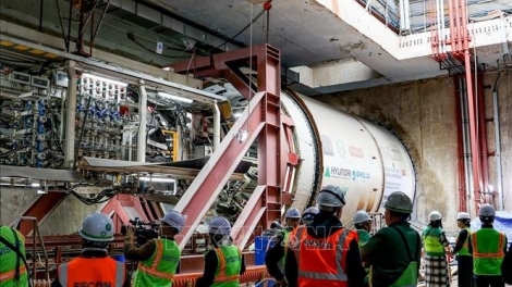 Triển khai robot TBM thứ hai đào hầm metro Nhổn - Ga Hà Nội