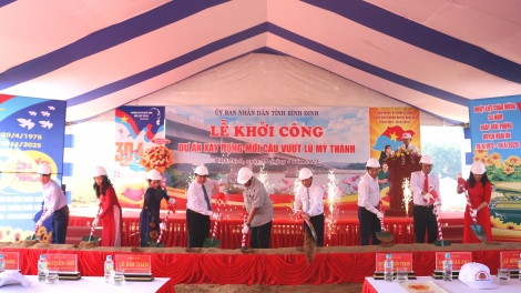 Bình Định khởi công xây dựng cầu vượt lũ Mỹ Thành
