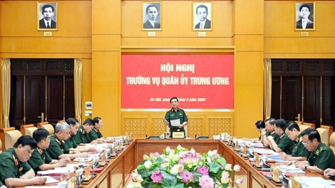 Đại tướng Phan Văn Giang chủ trì Hội nghị Thường vụ Quân ủy Trung ương
