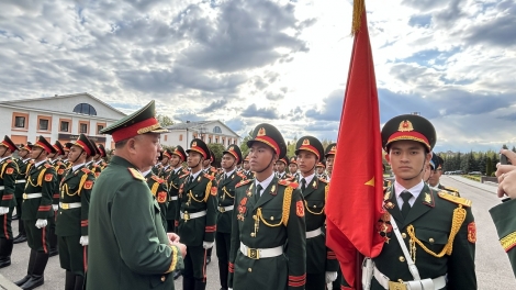 Đoàn Việt Nam sẵn sàng cho lễ duyệt binh trên Quảng trường Đỏ