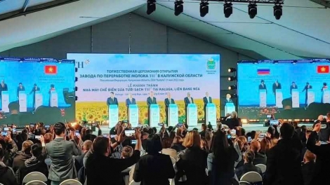 Tập đoàn TH khánh thành nhà máy chế biến sữa công suất hàng đầu Liên bang Nga