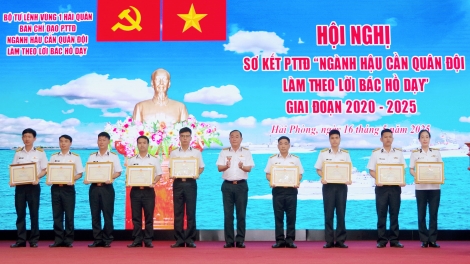 Ngành Hậu cần Vùng 1 Hải quân làm theo lời Bác Hồ dạy