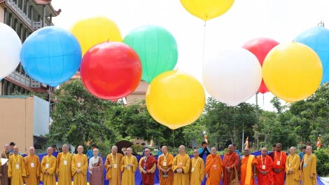 Đại kỳ Phật giáo lớn nhất thế giới tung bay tại Đại lễ Vesak 2025 