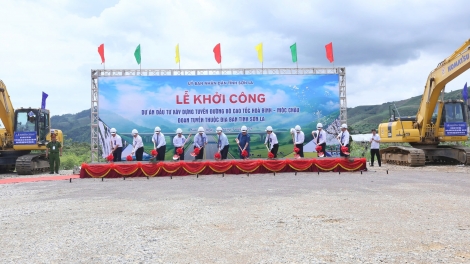 Chính thức khởi công cao tốc nối Hòa Bình với Mộc Châu 