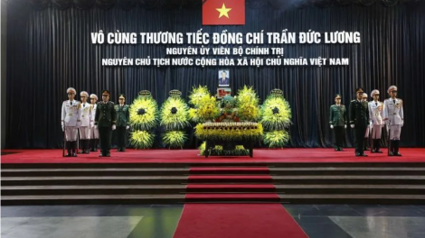 Lễ Quốc tang nguyên Chủ tịch nước Trần Đức Lương đồng thời tại Hà Nội, TP Hồ Chí Minh và Quảng Ngãi