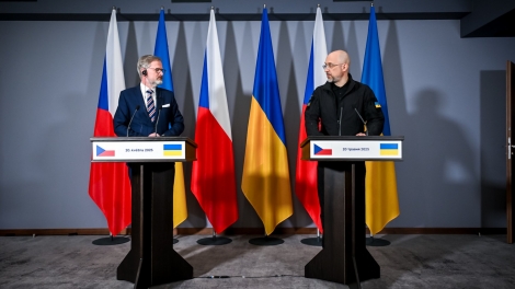 Czech và Ukraine ký tuyên bố chung trong chuyến thăm của Thủ tướng Fiala đến Ukraine
