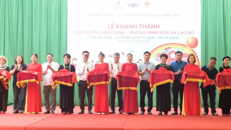 Đài TNVN và Tổng Công ty PVEP khánh thành điểm trường Bản Dâng-Vị Xuyên-Hà Giang