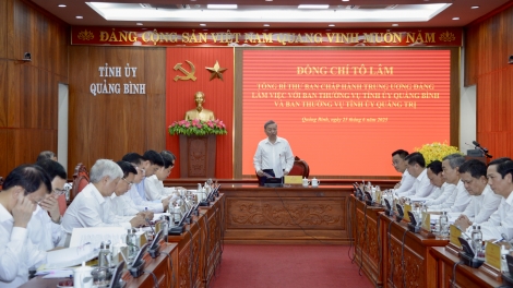 Thời sự 18h 25/6/2025: Tổng bí thư Tô Lâm làm việc với Ban Thường vụ Tỉnh ủy Quảng Bình và Quảng Trị