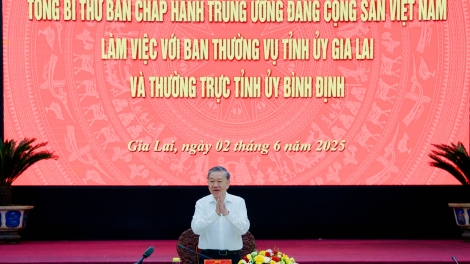 Thời sự 12h 02/6/2025: Tổng Bí thư Tô Lâm làm việc với Ban Thường vụ Tỉnh ủy Gia Lai và Bình Định