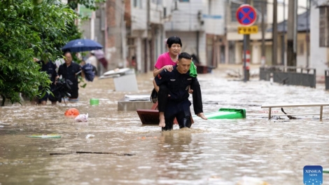 Lũ lụt nghiêm trọng, khiến 6 người thiệt mạng, hơn 80.000 người sơ tán ở Quý Châu (Trung Quốc)