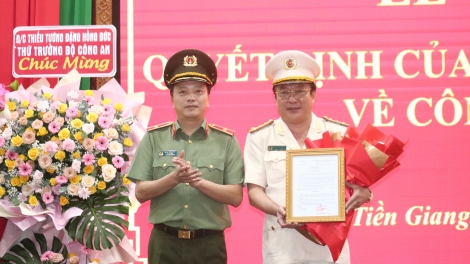 Đại tá Lâm Phước Nguyên được bổ nhiệm làm Giám đốc công an tỉnh Tiền Giang