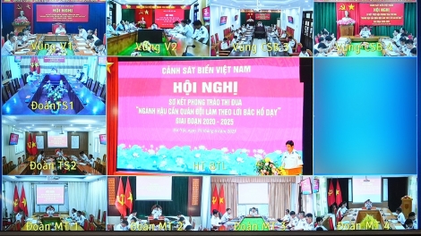 Cảnh sát biển sơ kết phong trào "Ngành Hậu cần Quân đội làm theo lời Bác Hồ dạy"