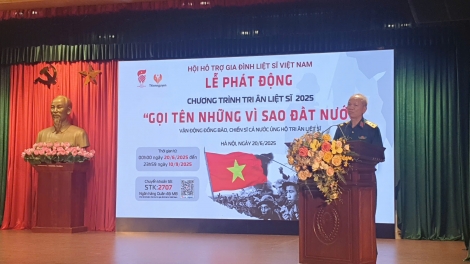 Phát động chương trình “Tri ân liệt sĩ - 2025” qua tài khoản 2707 