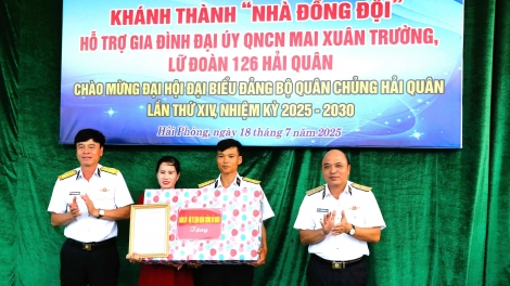 Lữ đoàn Đặc công Hải quân 126 khánh thành và bàn giao Nhà đồng đội